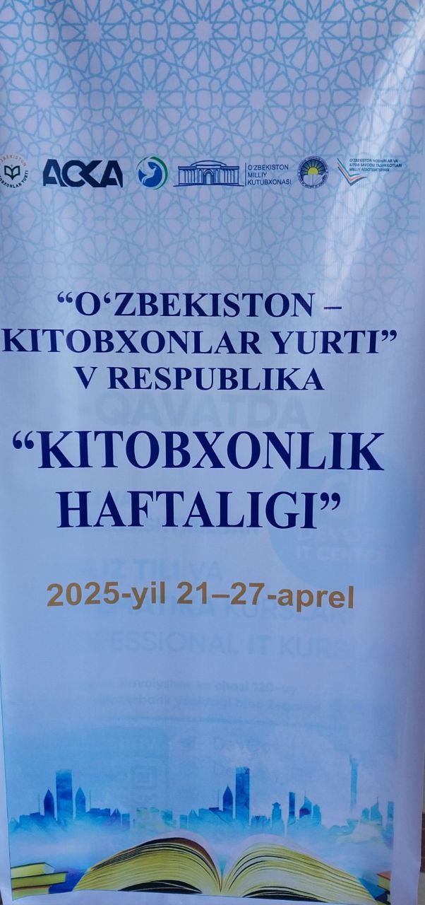 "Kitobxonlik haftaligi"ga tayyorgarlik jarayonidan lavhalar