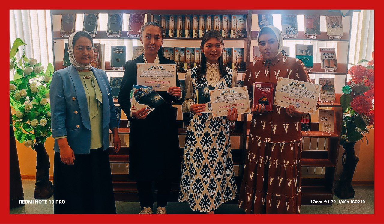 "Kitobxon onalar" kuni bo'lib o'tdi