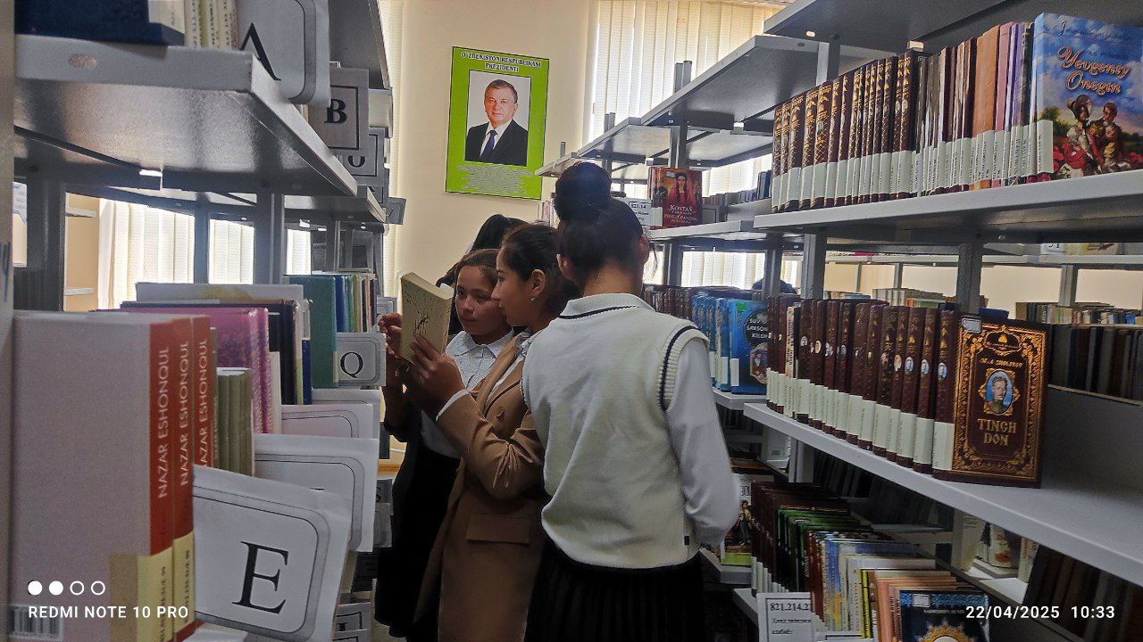 77-maktab o'quvchilari - "Kitobxonlik haftaligi" doirasida