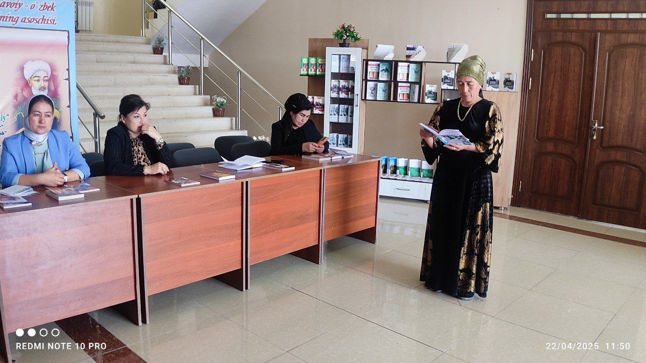 Ijodiy uchrashuv va kitob taqdimoti