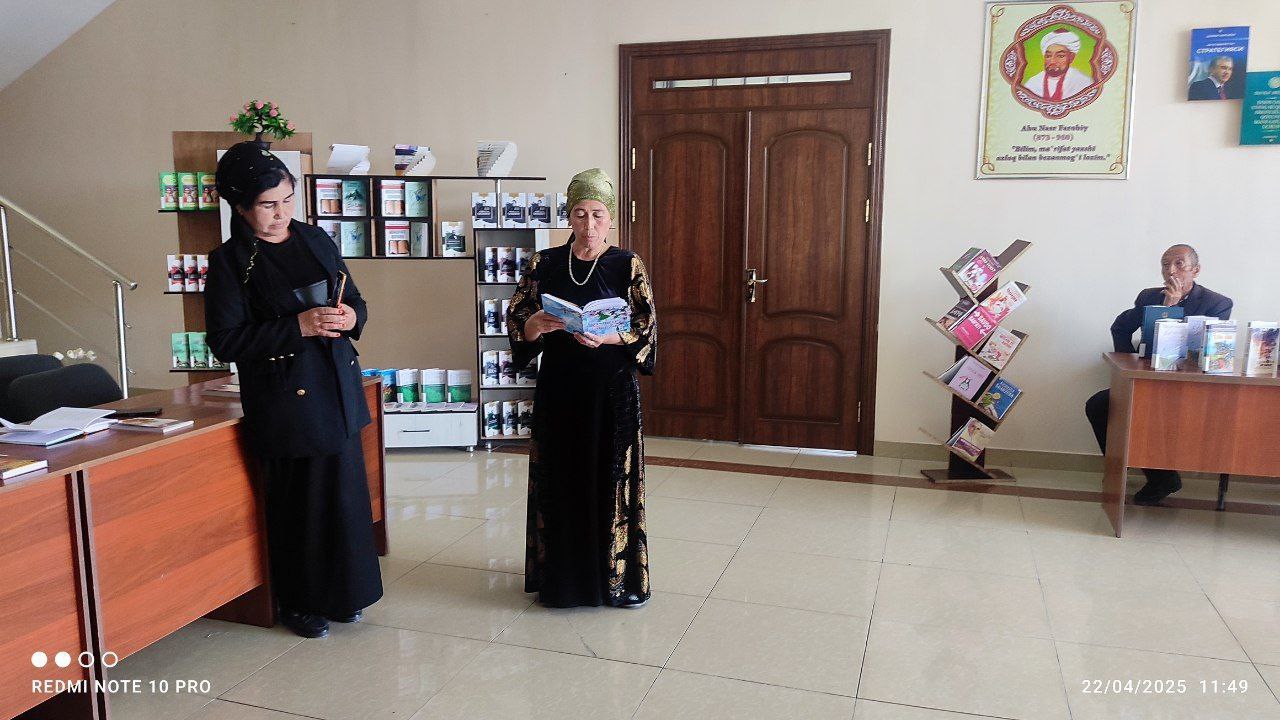 Ijodiy uchrashuv va kitob taqdimoti