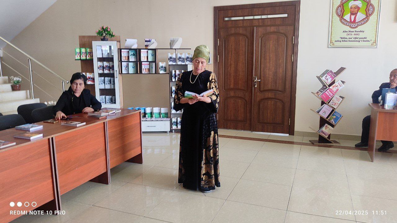 Ijodiy uchrashuv va kitob taqdimoti