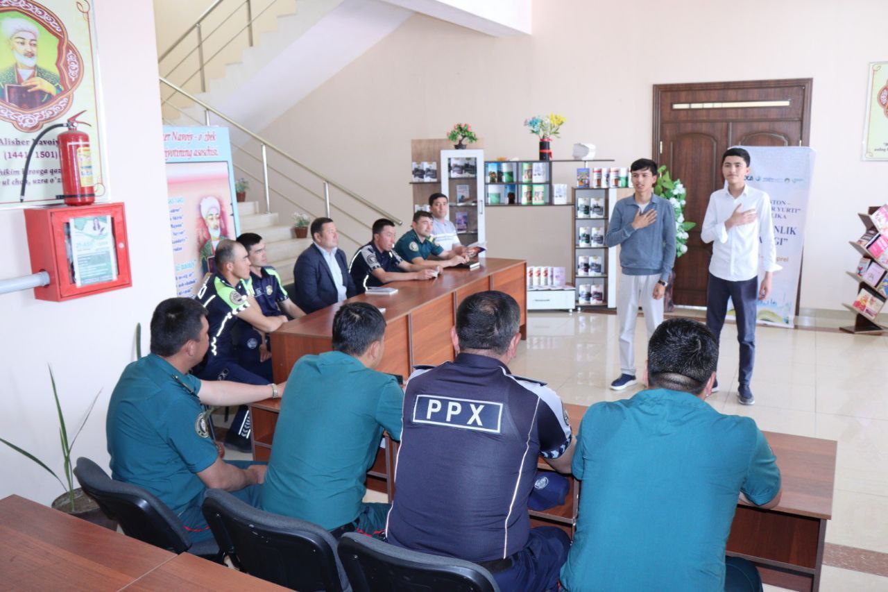 "Kitobxonlik haftaligi" - Ichki ishlar xodimlari ishtirokida