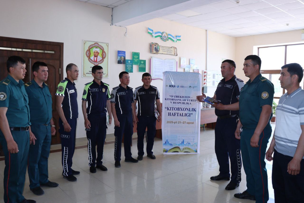 "Kitobxonlik haftaligi" - Ichki ishlar xodimlari ishtirokida