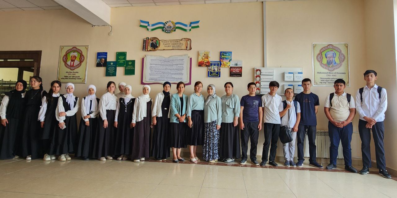 Qiziqarli kutubxona - 142-maktabning 8-sinf o'quvchilari