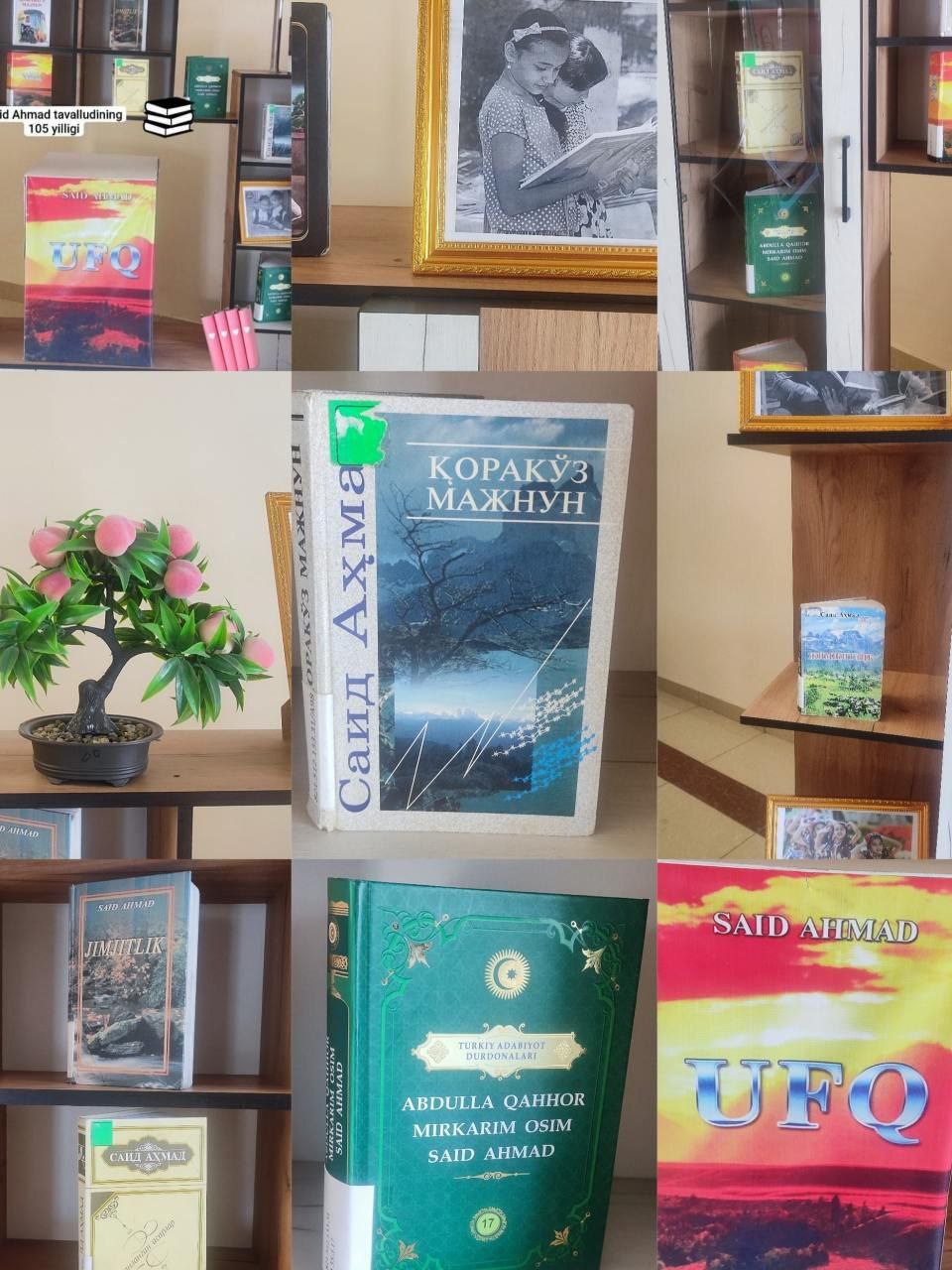 Kitob ko'rgazmasi - Said Ahmadning 105 yilligi munosabati bilan