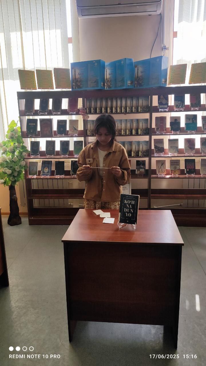 "Ilmli ona farzandi, kelejakni yaratadi" - 17.06.2025