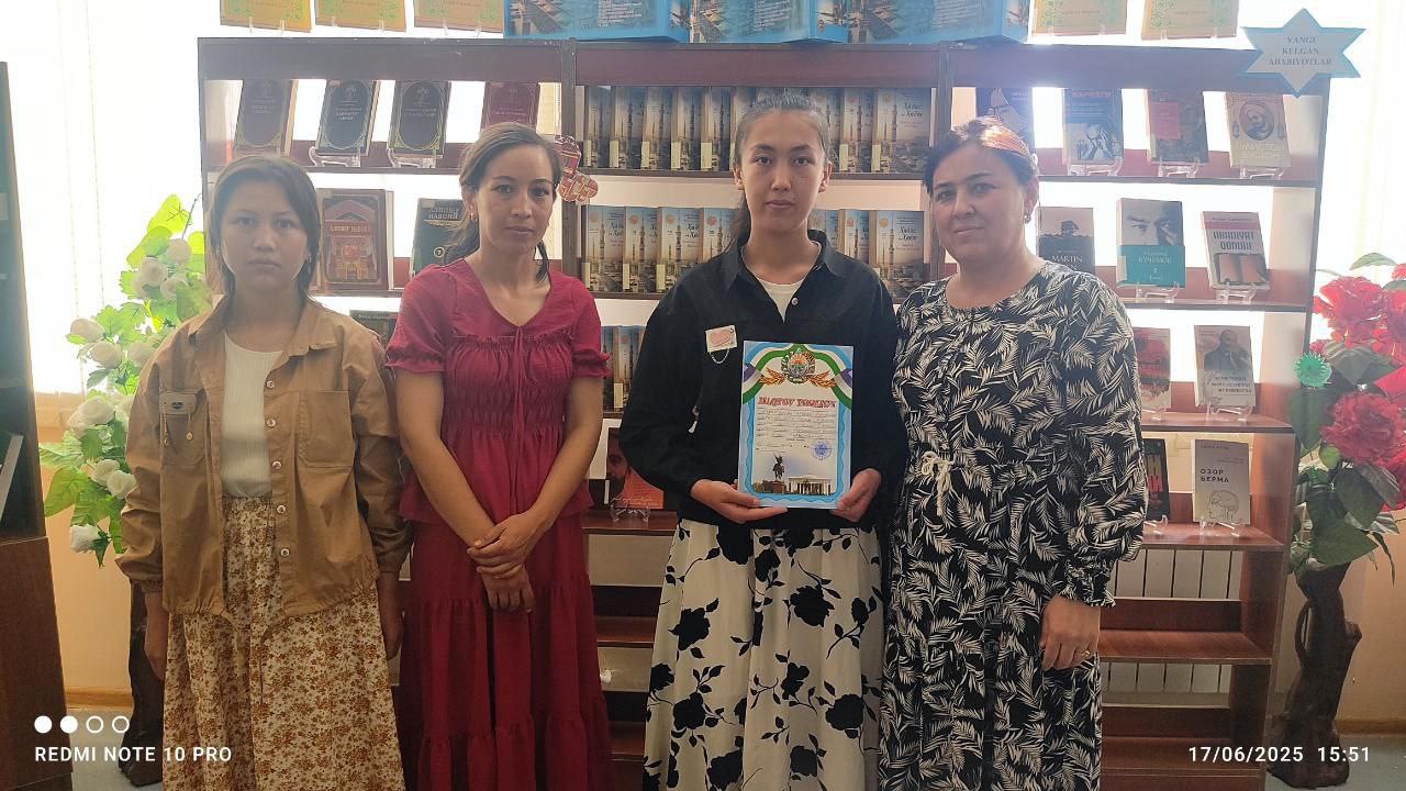 "Ilmli ona farzandi, kelejakni yaratadi" - 17.06.2025