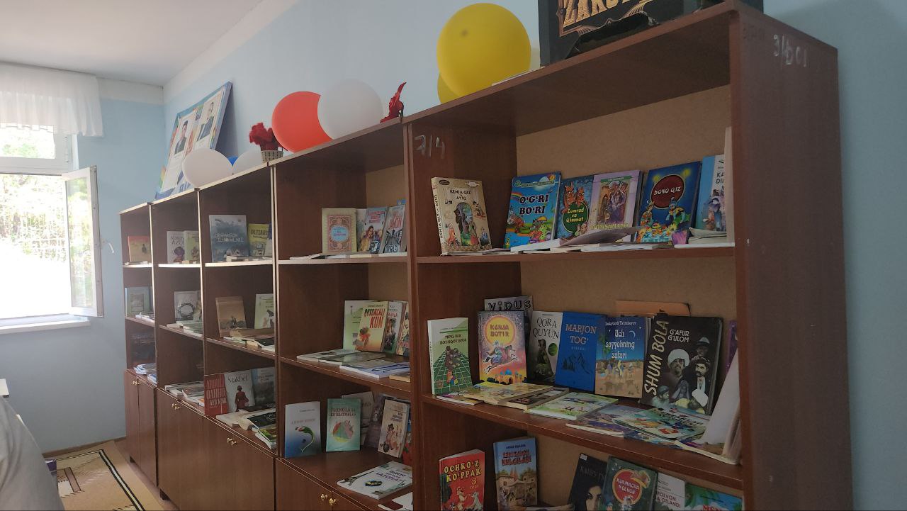 ”Chorchinor" sog’lomlashtirish oromgohida  ko’chma kutubxona