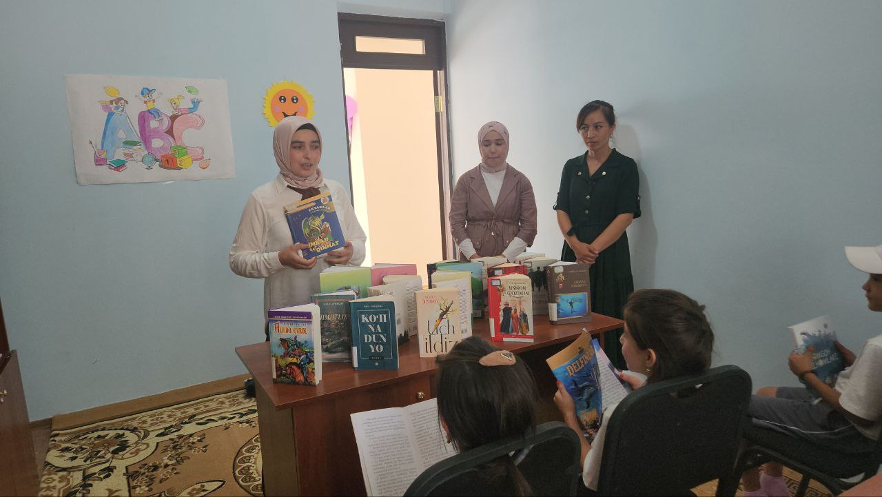 ”Chorchinor" sog’lomlashtirish oromgohida  kitob targ‘iboti