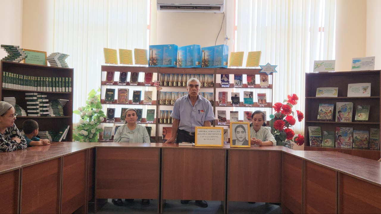 Urgut tuman axborot-kutubxona markazida Zulfiya Mo‘minovaning tavallud kuni nishonlandi