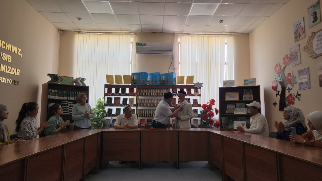 Hamdamov Qilich A‘zamovich "Amir Temur " ko‘krak nishoni bilan taqdirlandi