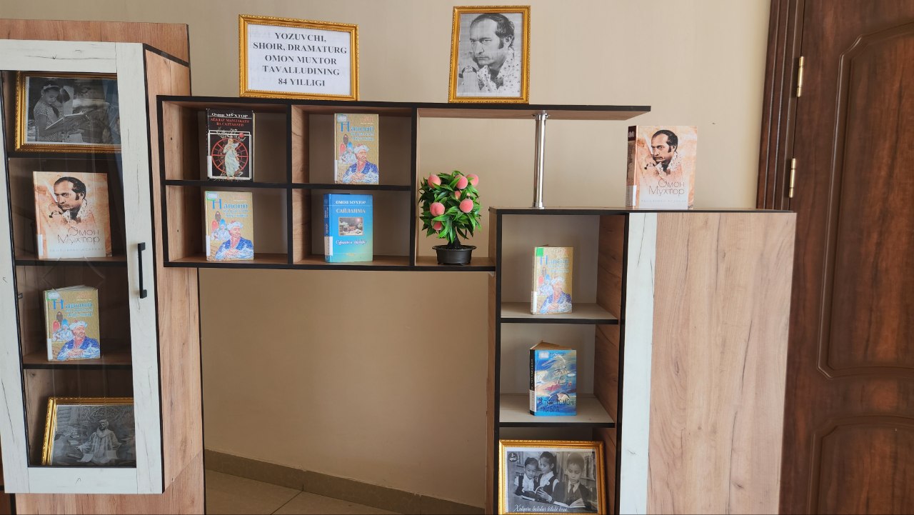 Omon Muxtorning tavallud kuni munosabati bilan kitob ko'rgazmasi tashkil etildi