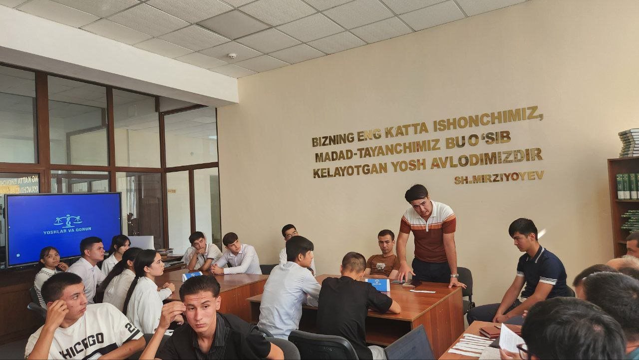 Urgutda "Yoshlar va qonun" huquqiy tanlovi bo'lib o'tdi