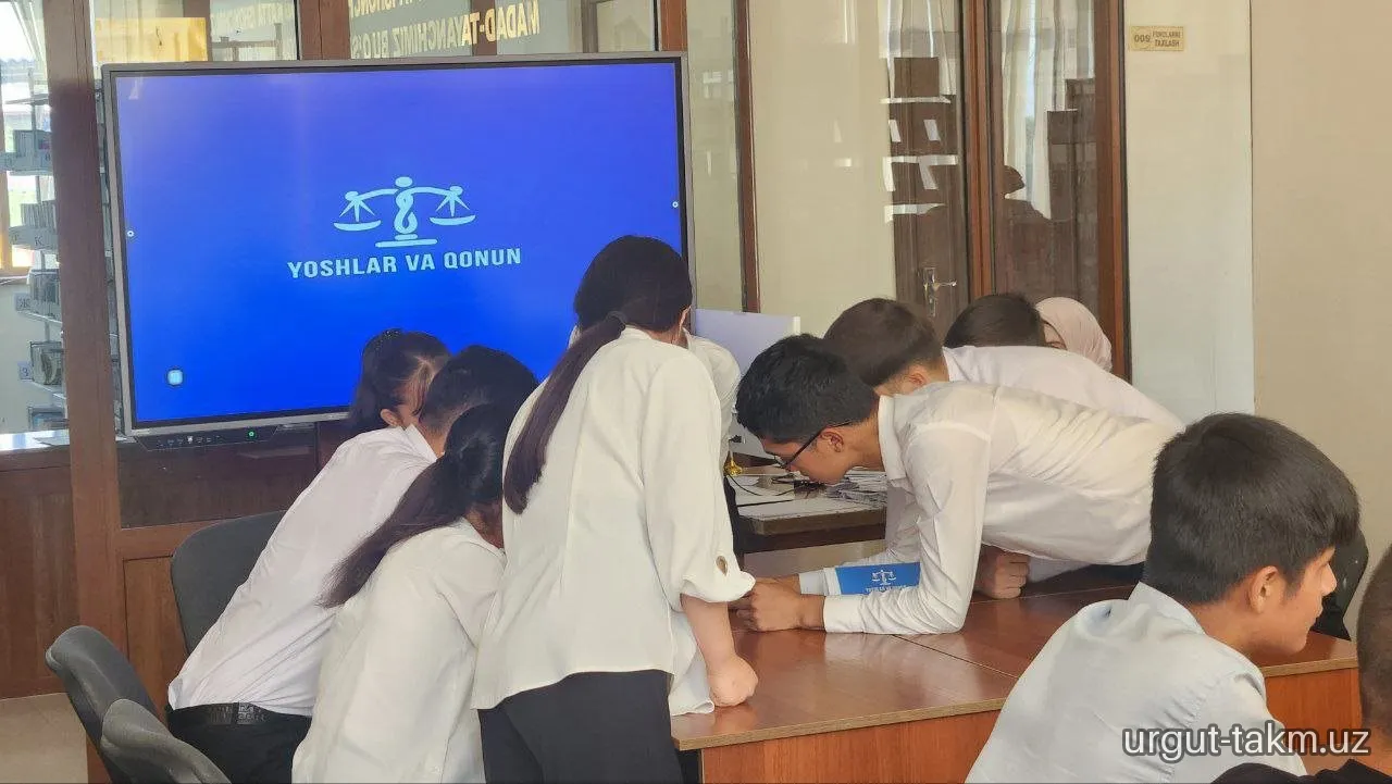 Urgutda "Yoshlar va qonun" huquqiy tanlovi bo'lib o'tdi