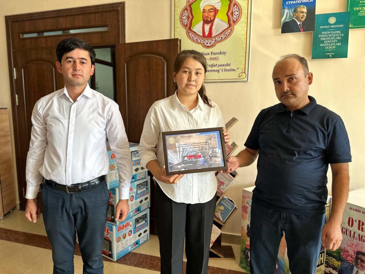 Urgutda "Yoshlar va qonun" huquqiy tanlovi bo'lib o'tdi