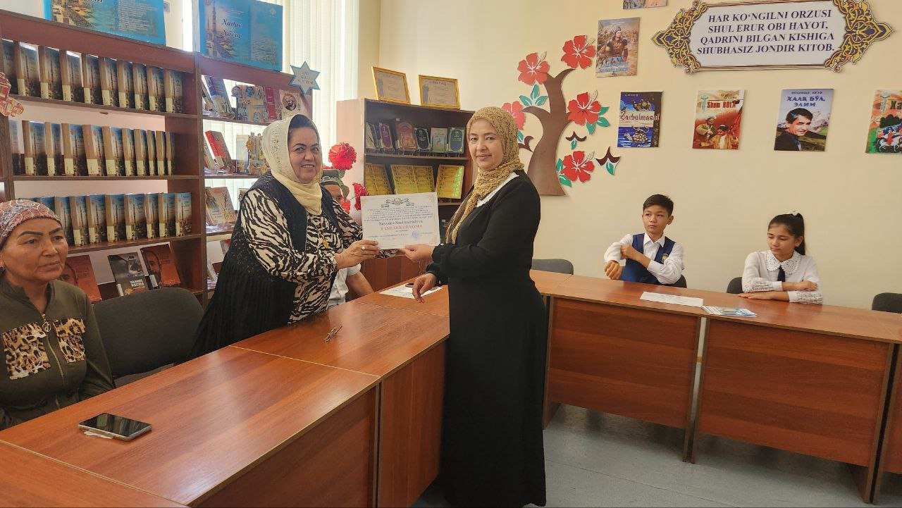 “Kitob va mutolaa haftaligi” doirasida "Аdabiy uchrashuv " nomli davra suhbati bo‘lib o‘tdi