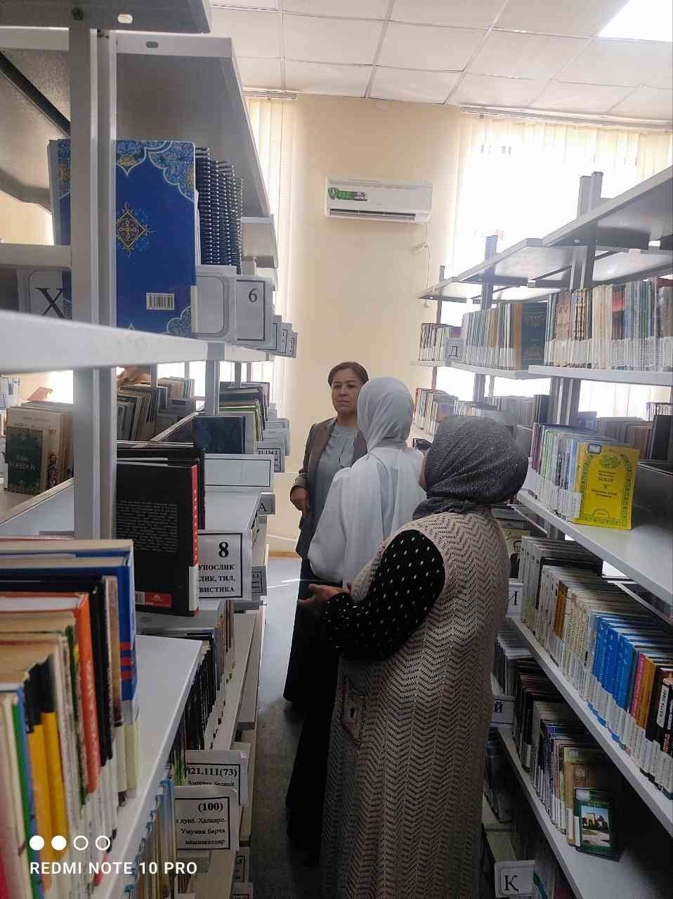 MMTB tasarrufidagi 54-83-umumiy o‘rta maktabi uchun kutubxona bo‘ylab sayohat uyushtirildi
