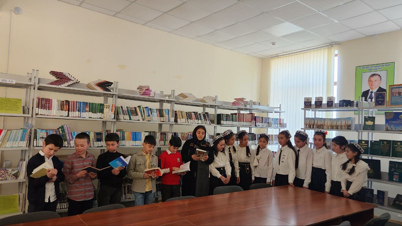 "Qiziqarli kutubxonada" nomli ekskursiya