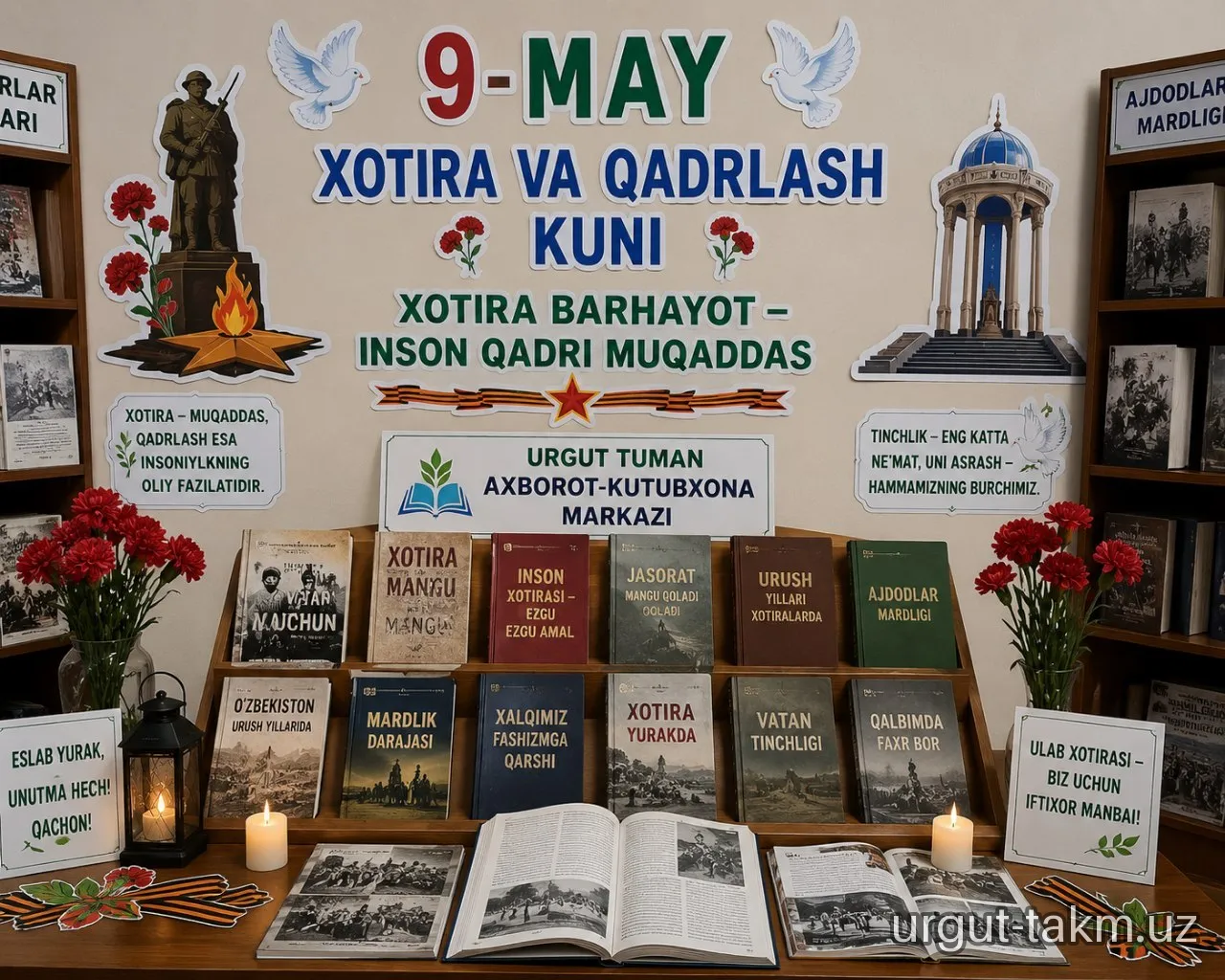 “Xotira barhayot — inson qadri muqaddas” nomli kitob ko‘rgazmasi tashkil etildi.