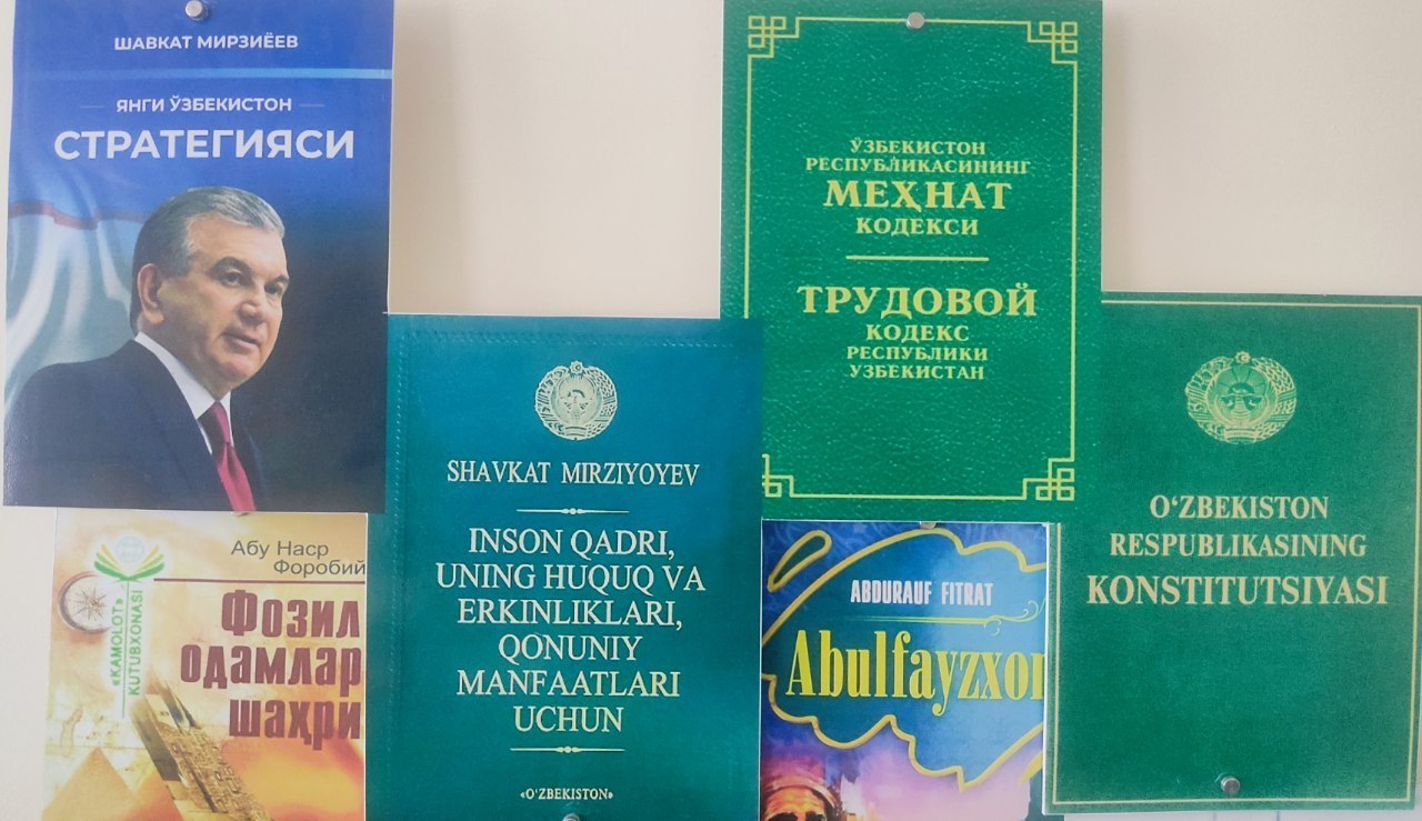 "Yangi Oʻzbekiston — taraqqiyot va buyuk kelajak sari" mavzusida kitob koʻrgazmasi tashkil etildi