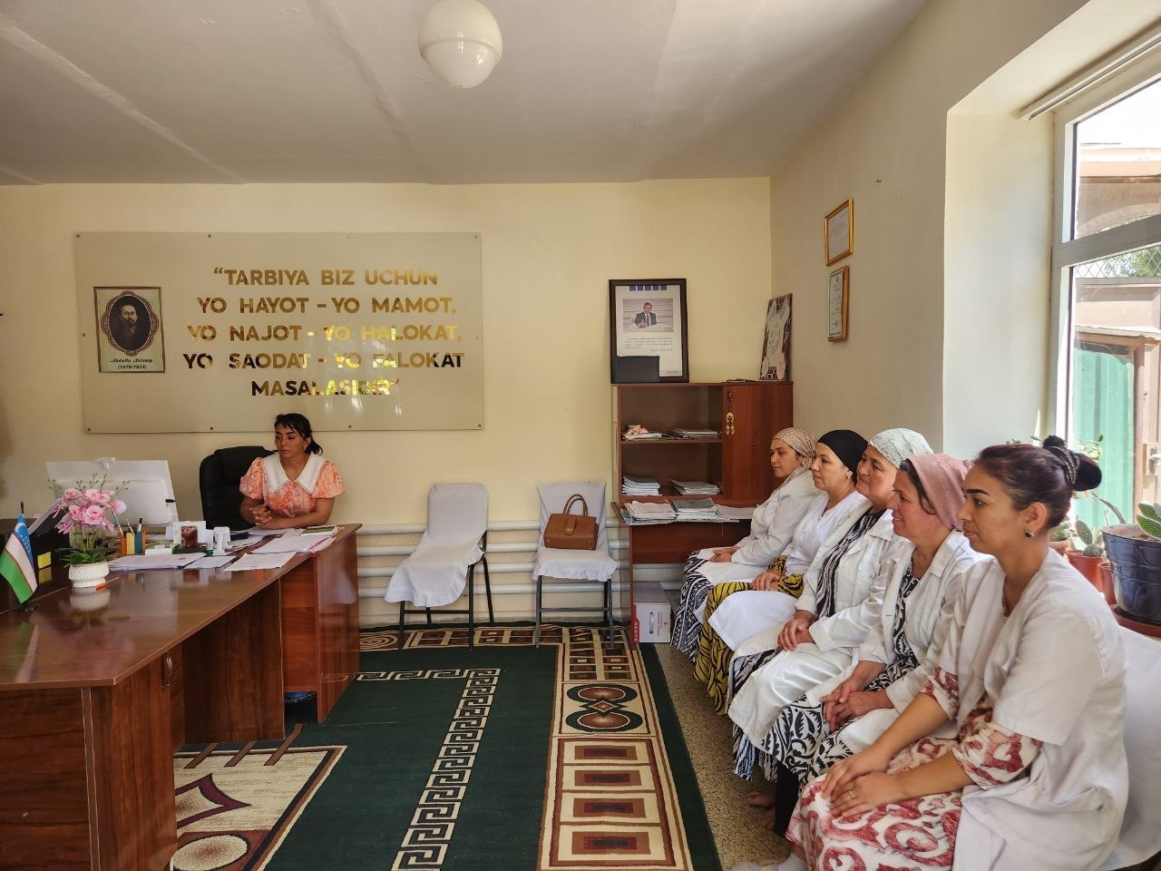 Bibliografiya xizmati tomonidan hududdagi 1-sonli Davlat maktabgacha taʼlim tashkiloti (DMTT) tarbiyachilari uchun goʻzal va mazmunli bibliografik sharh tashkil etildi!