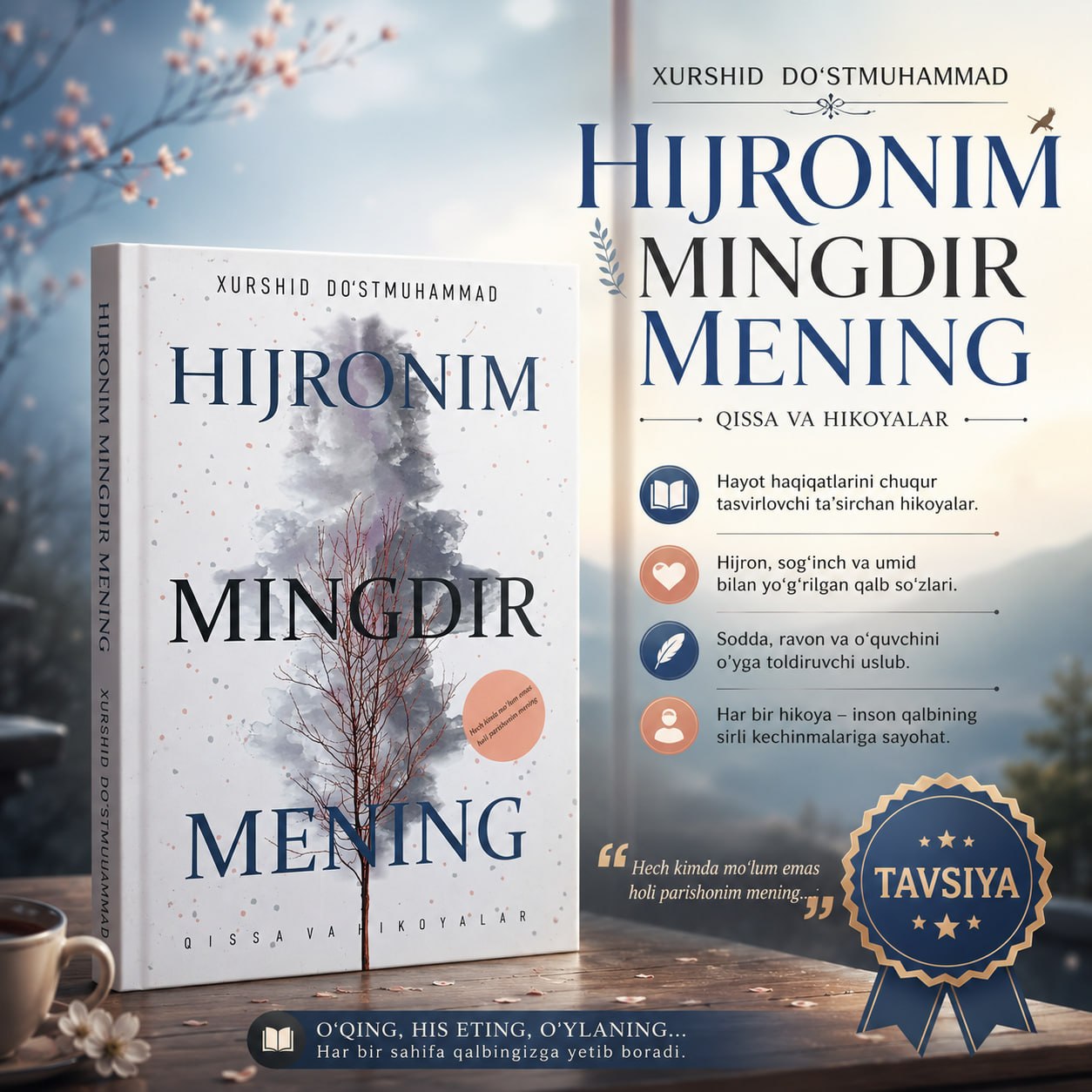 HIJRONIM MINGDIR MENING - Xurshid Doʻstmuhammad