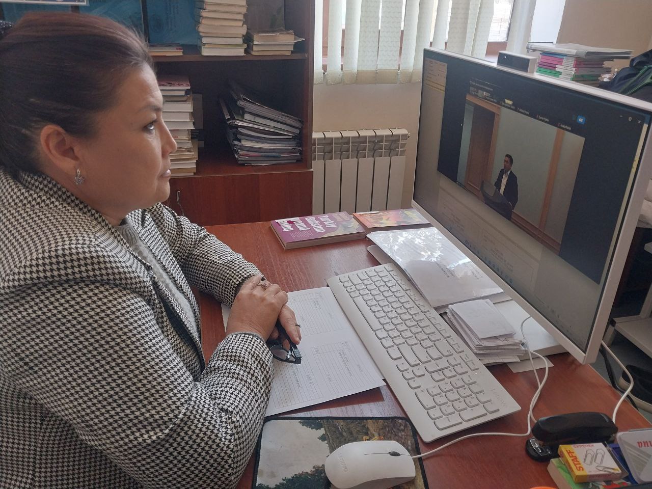 "Texnik o'qish kuni" mavzusidagi zoom orqali Germaniya  kutubxonasi