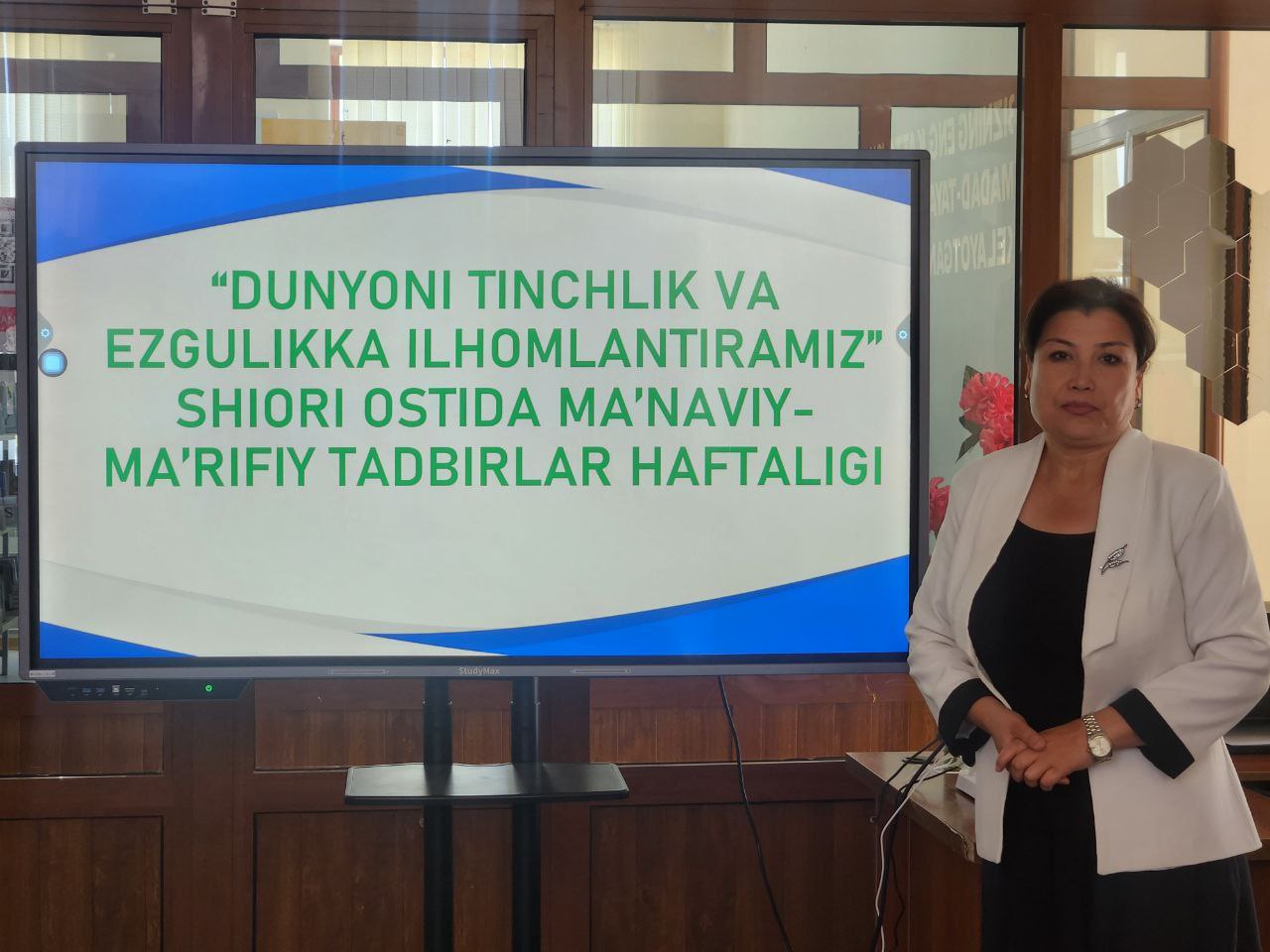 Dunyoni tinchlik va ezgulikka ilxomlantiramiz "YURT TARAQQIYOTIDA MENING HISSAM"