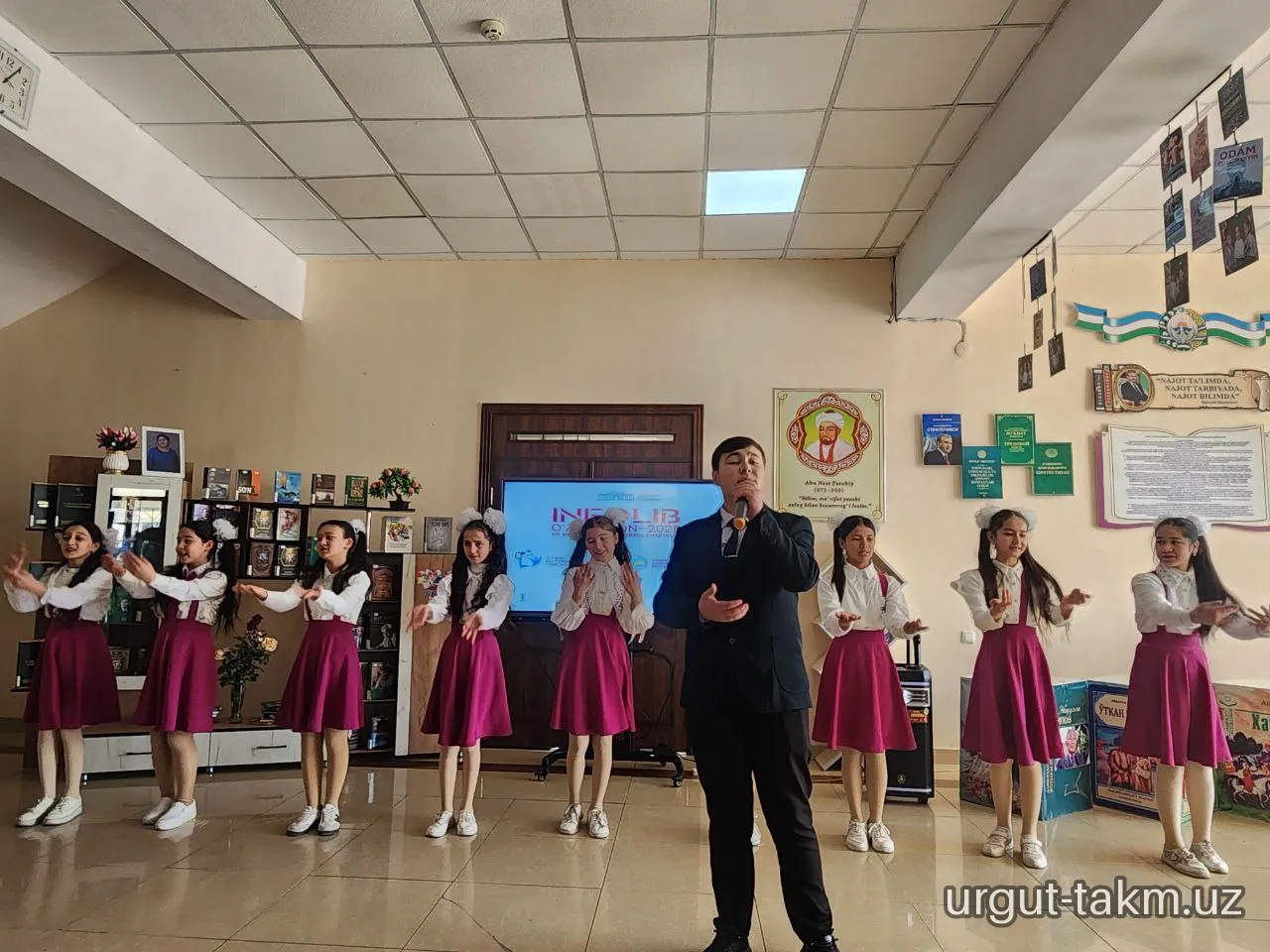 "INFOLIB OʻZBEKISTON 2025" XIV MILLIY AXBOROT-KUTUBXONA HAFTALIGI OCHILISH -123-maktab
