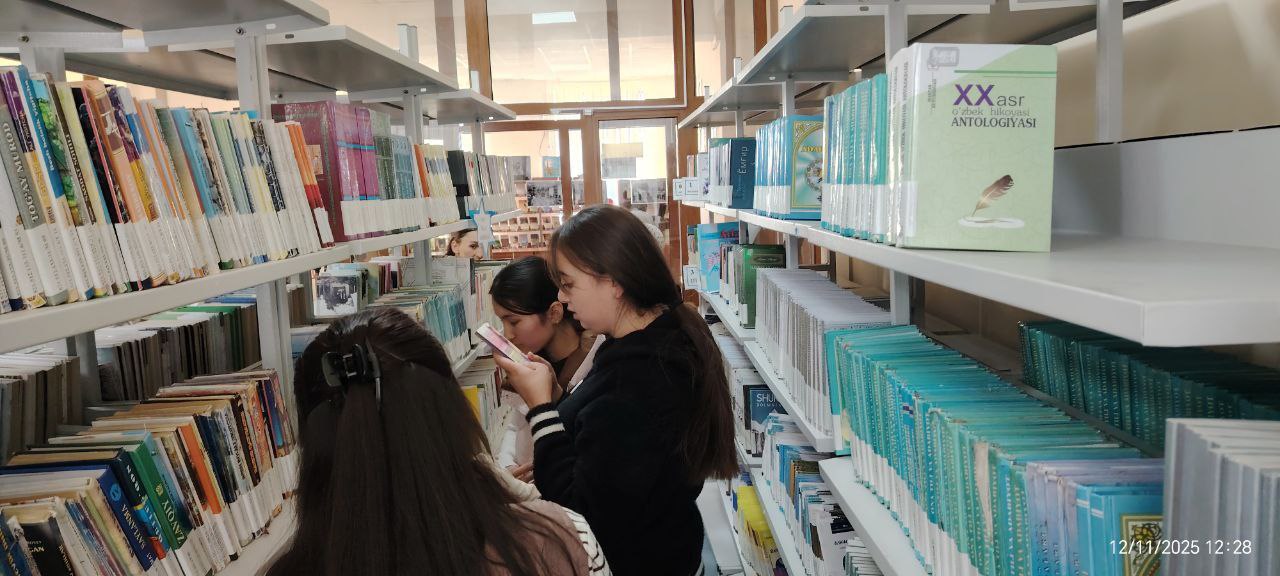 Axborot-kutubxona markazida  “INFOLIB OʻZBEKISTON-2025” XIV Milliy axborot-kutubxona haftaligining uchinchi kuni davomida kitobxonlikni targ‘ib qilish maqsadida  kutubxona bo‘ylab sayohat tashkil qilindi- 137-maktab