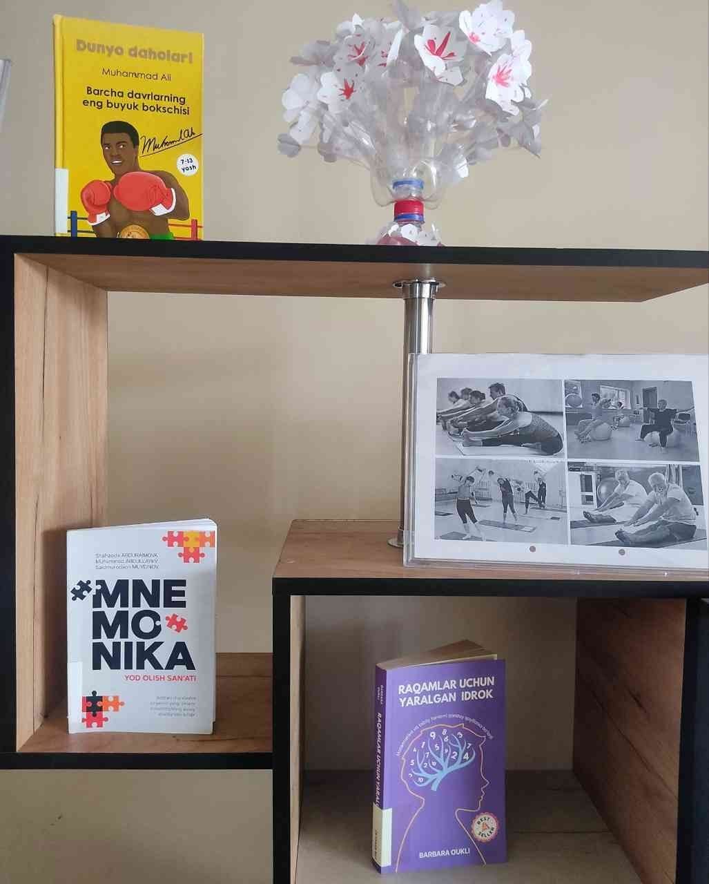 " Biz sog'lom turmush tarziga amal qilamiz" nomli kitob rasmli ko'rgazma tashkil qilindi