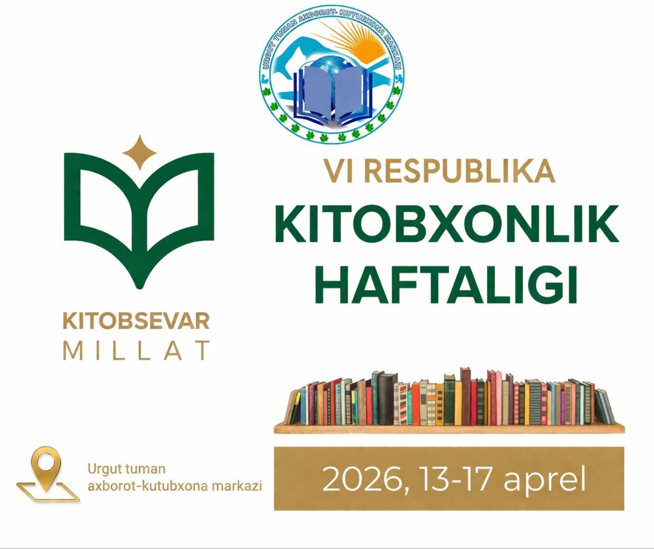 “KITOBXONLIK HAFTALIGI - 2026”ga samimiy taklif etamiz!